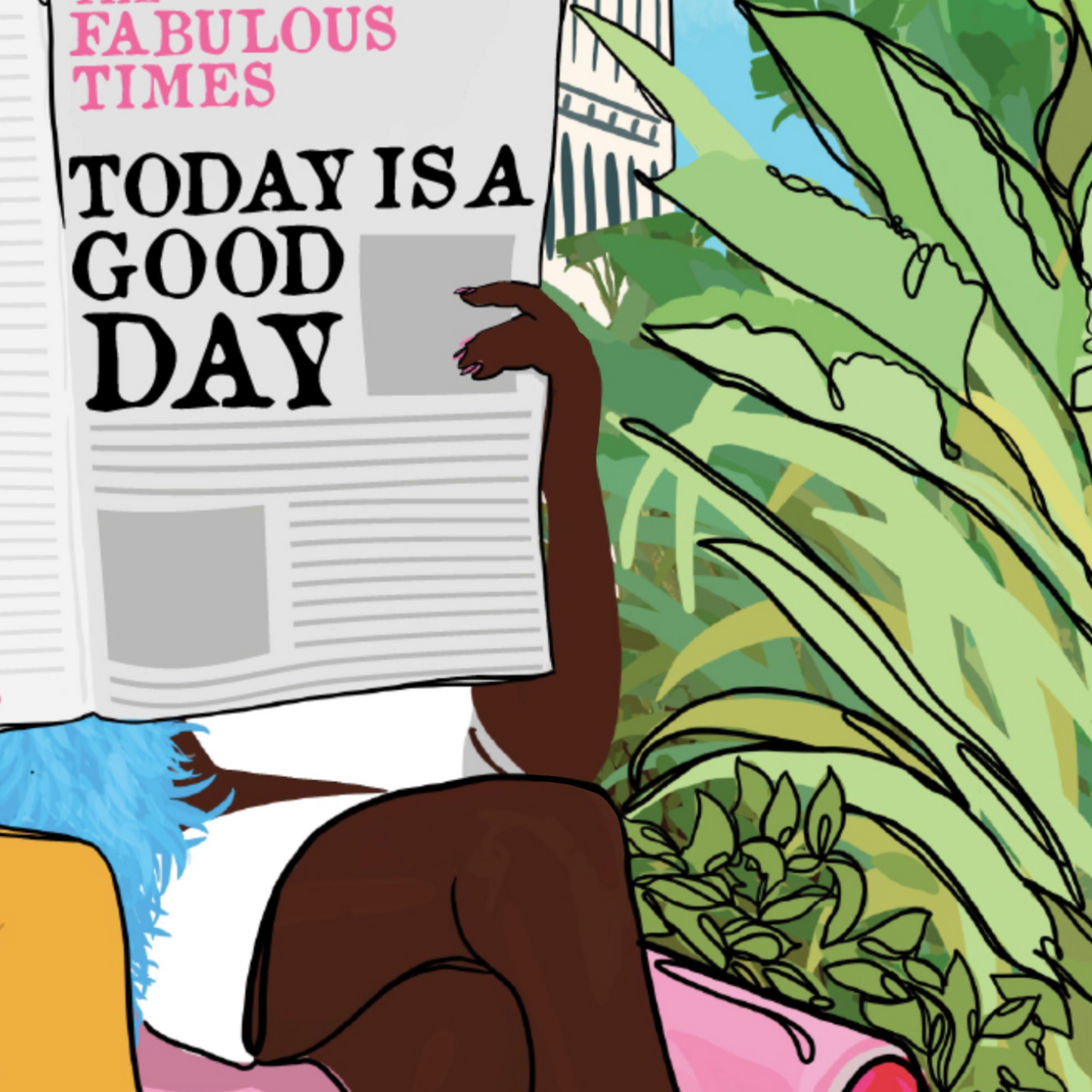 The Fabulous Times Illustrated Art Print