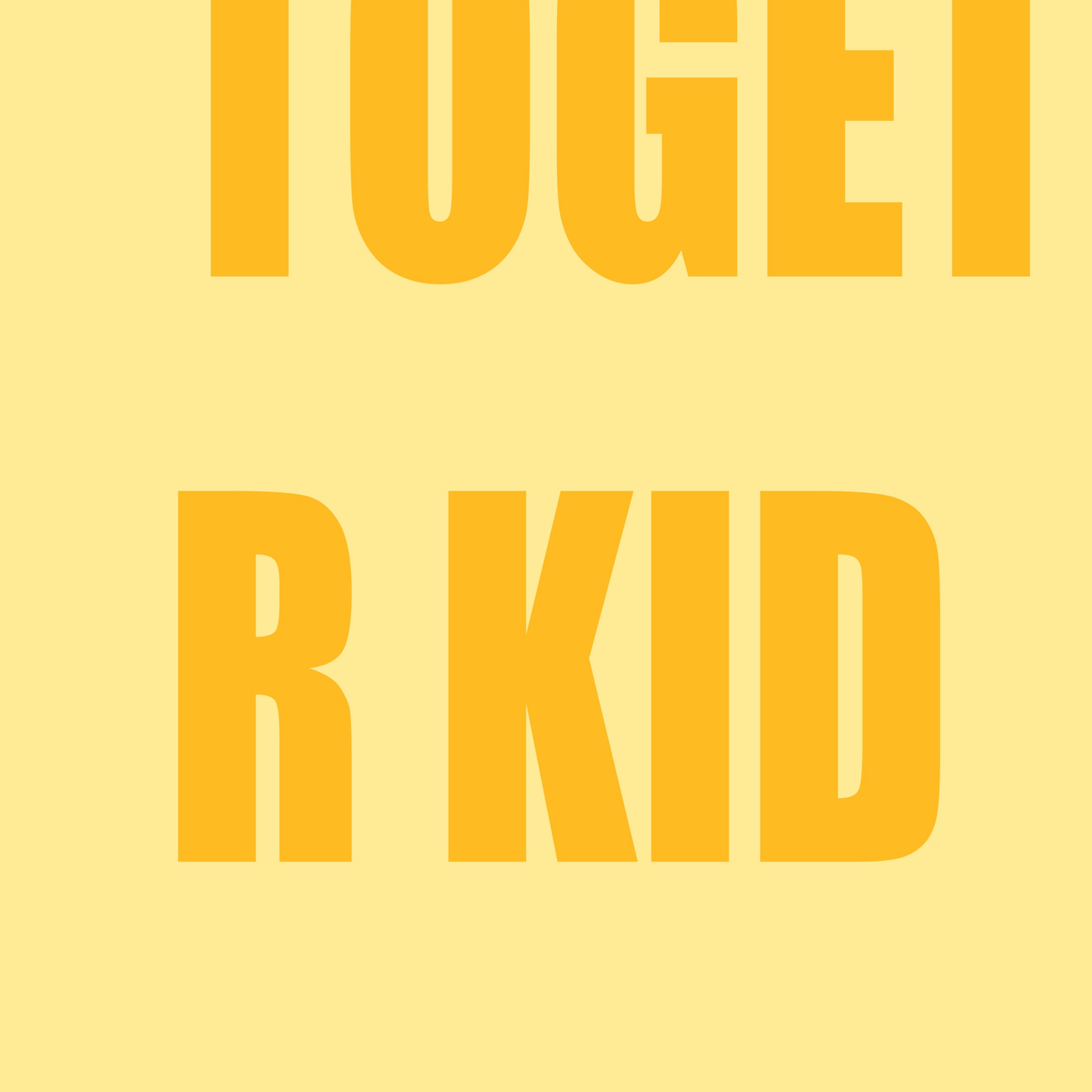 Yellow R Kid Oasis Print