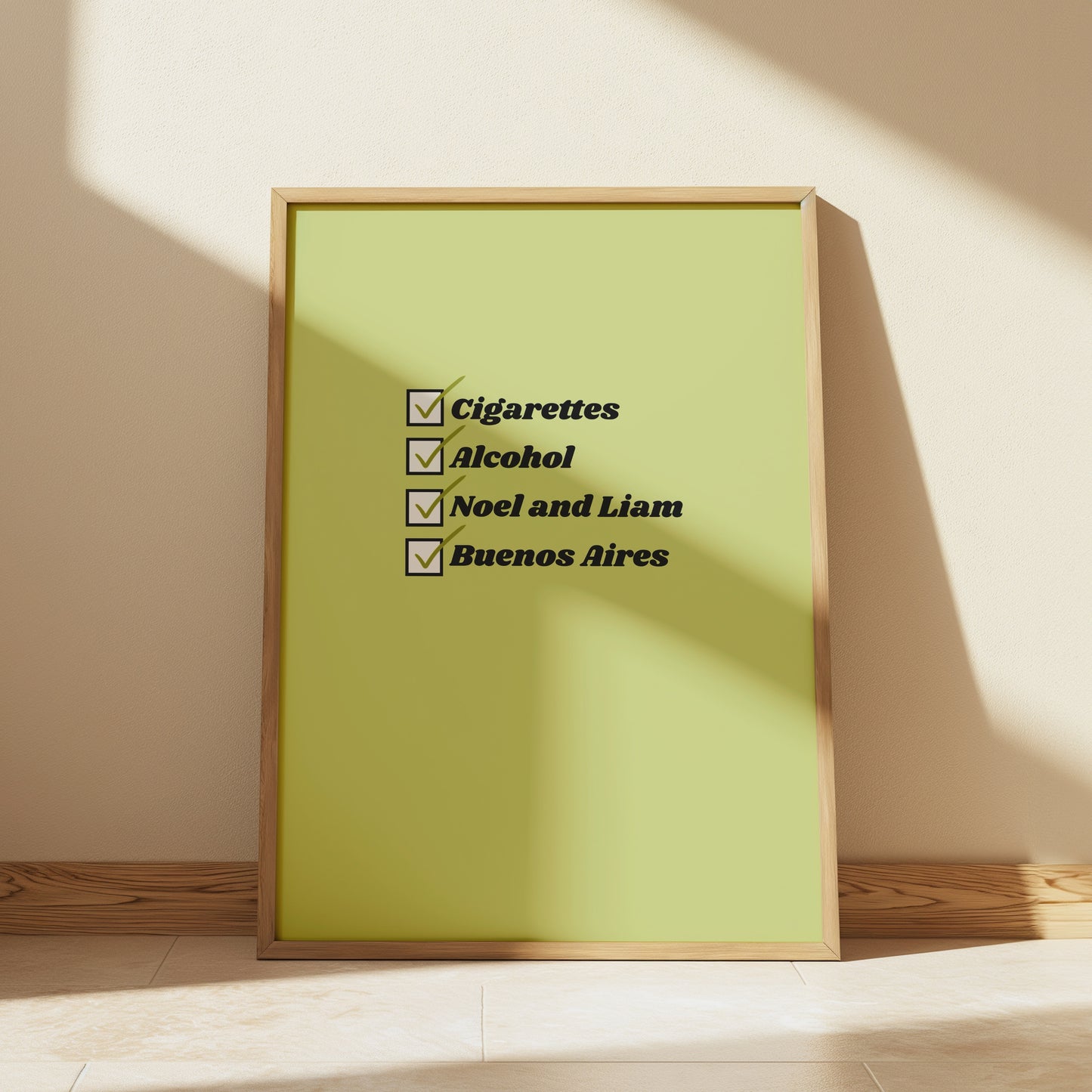 Green Customisable Cigarettes and Alcohol Worldwide Location Oasis Print