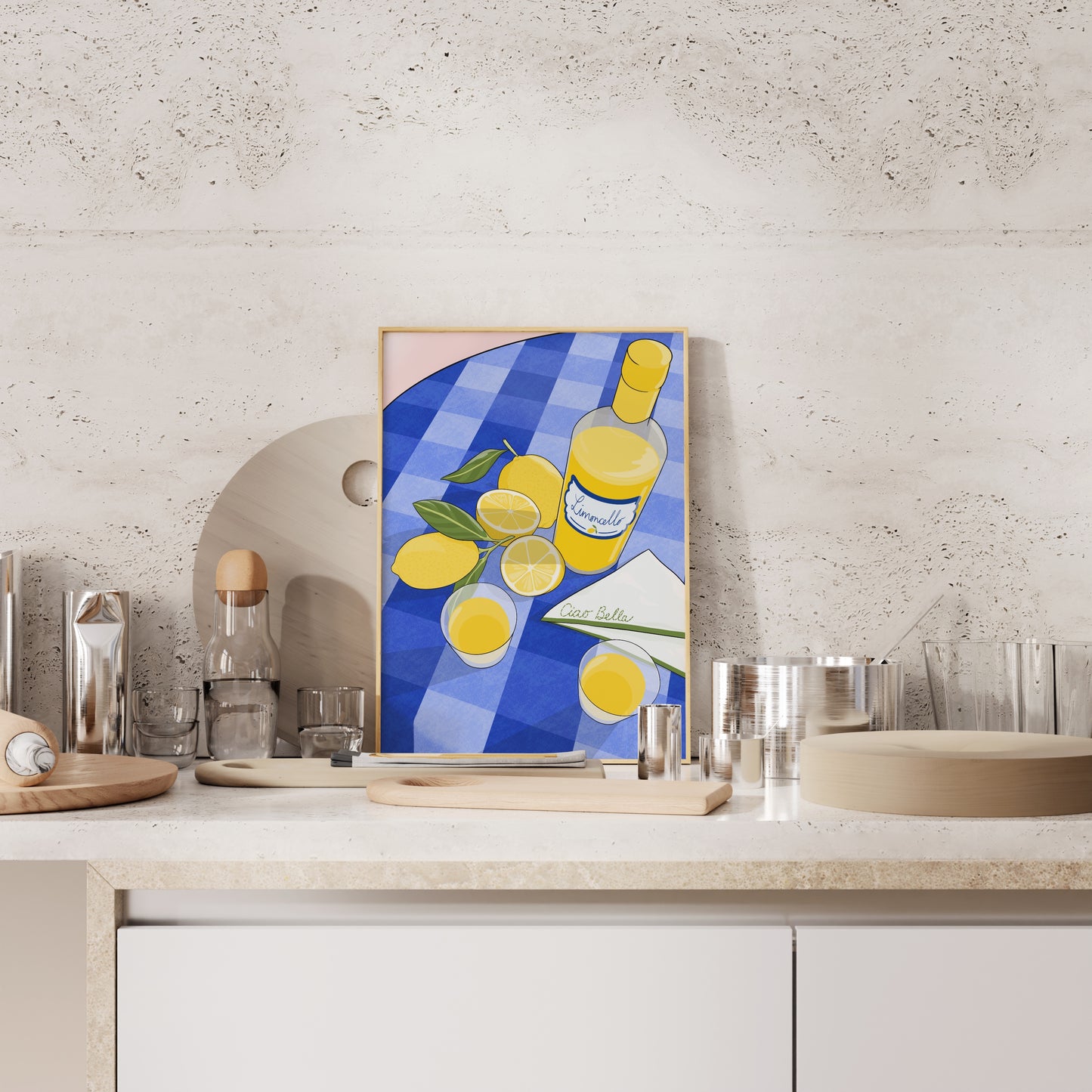 Limoncello Italian Illustrated Art Print