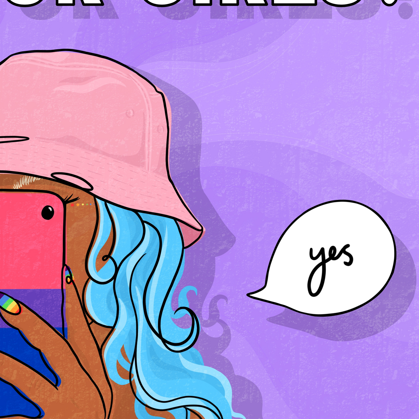 Do You Like Boys Or Girls Illustrated Print