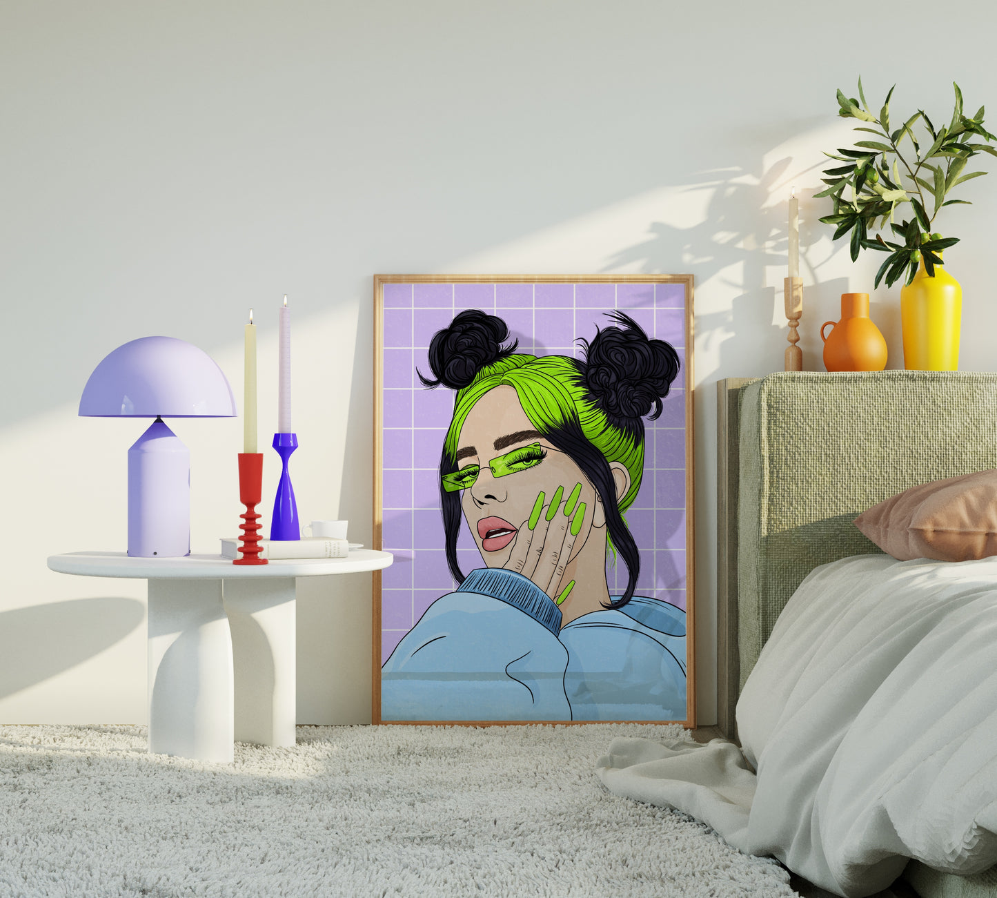 Billie Eilish Illustrated Print