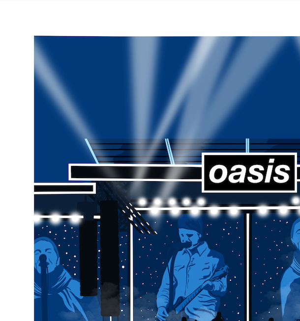 Customisable Oasis Worldwide Live '25 Print