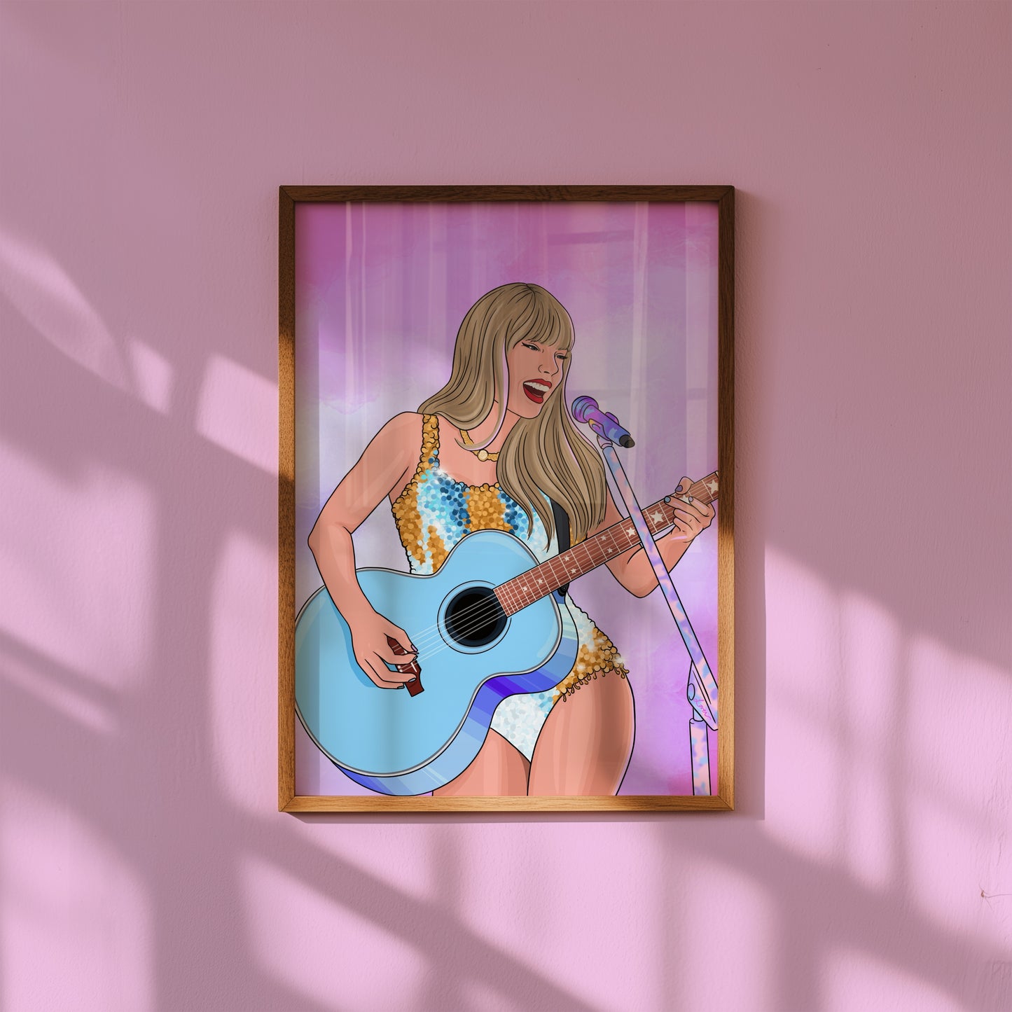 Taylor Swift Lover Eras Tour Illustrated Print