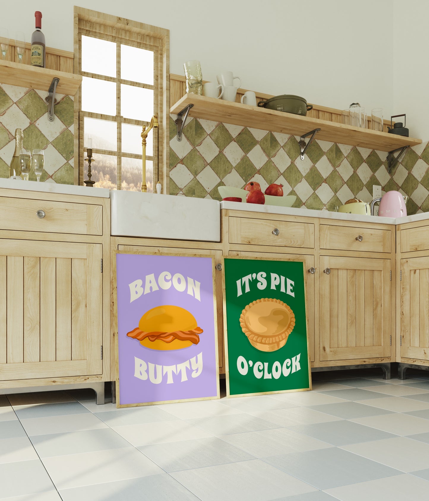 Bacon Butty Illustrated Print