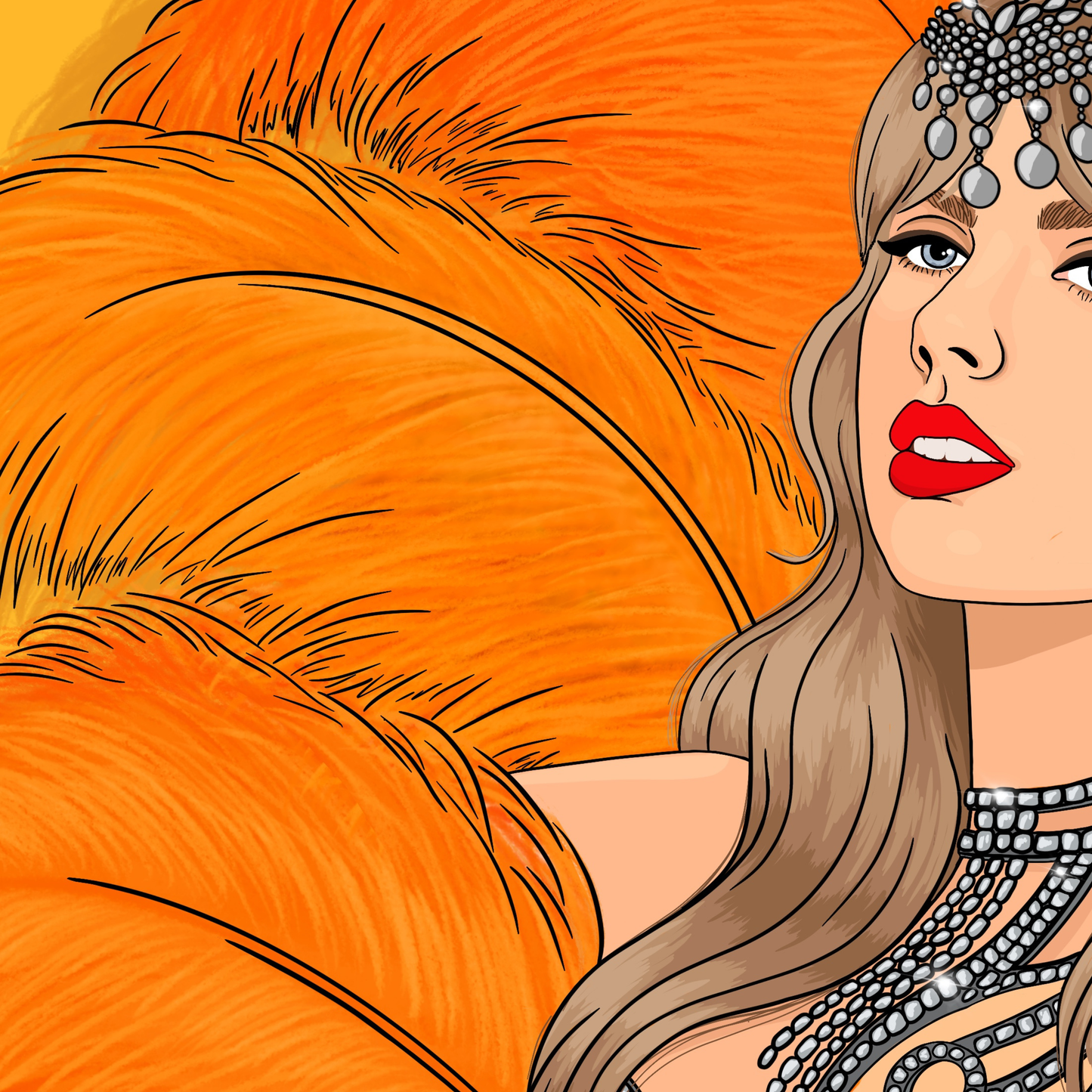 Taylor Swift The Life of a Showgirl Illustrated Print