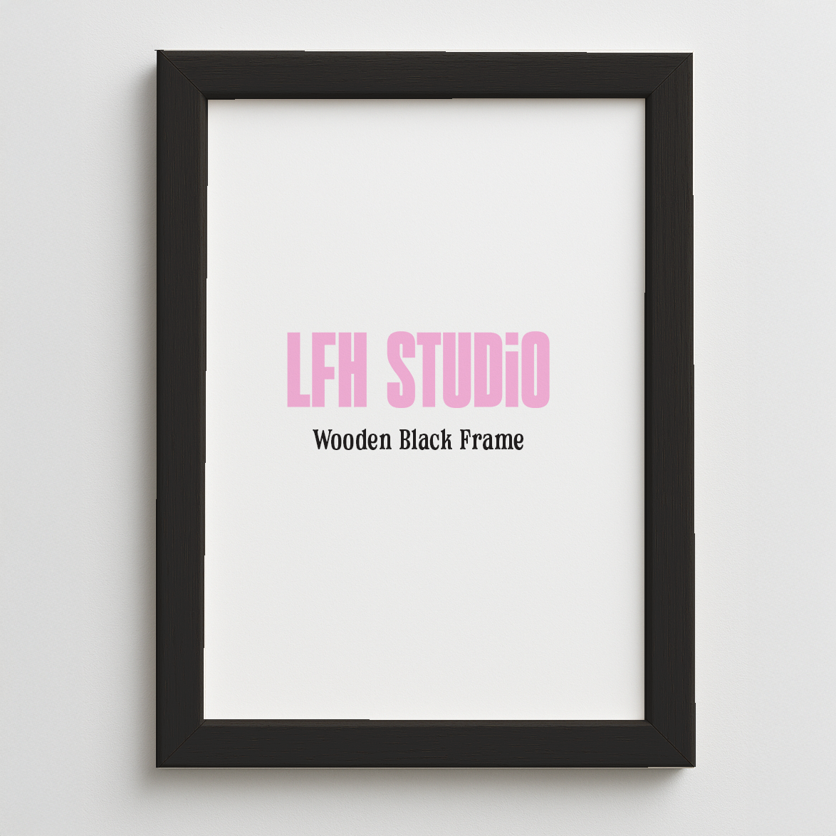 Black Wooden Frame