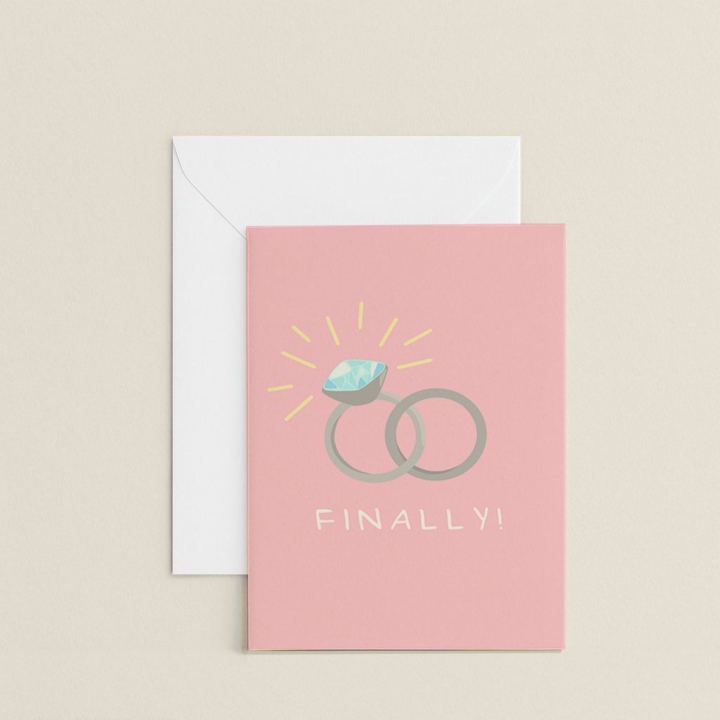 Finally Engaged / Married Card
