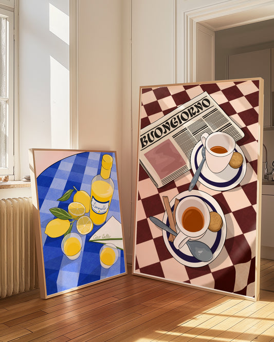 Espresso Italian Illustrated Art Print