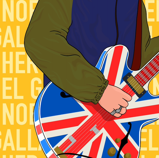Noel Gallagher Oasis Print