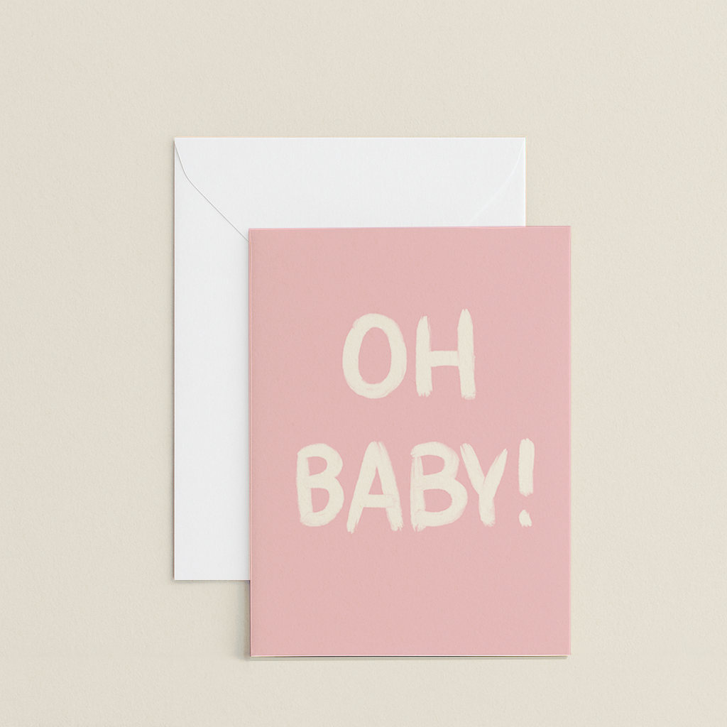 Oh Baby! Pink Card