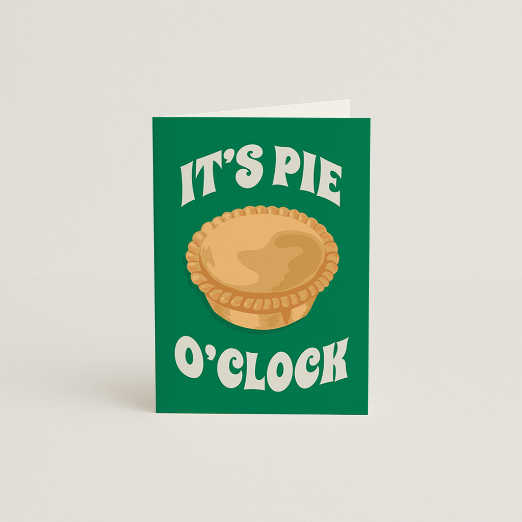 Pie O' Clock Card