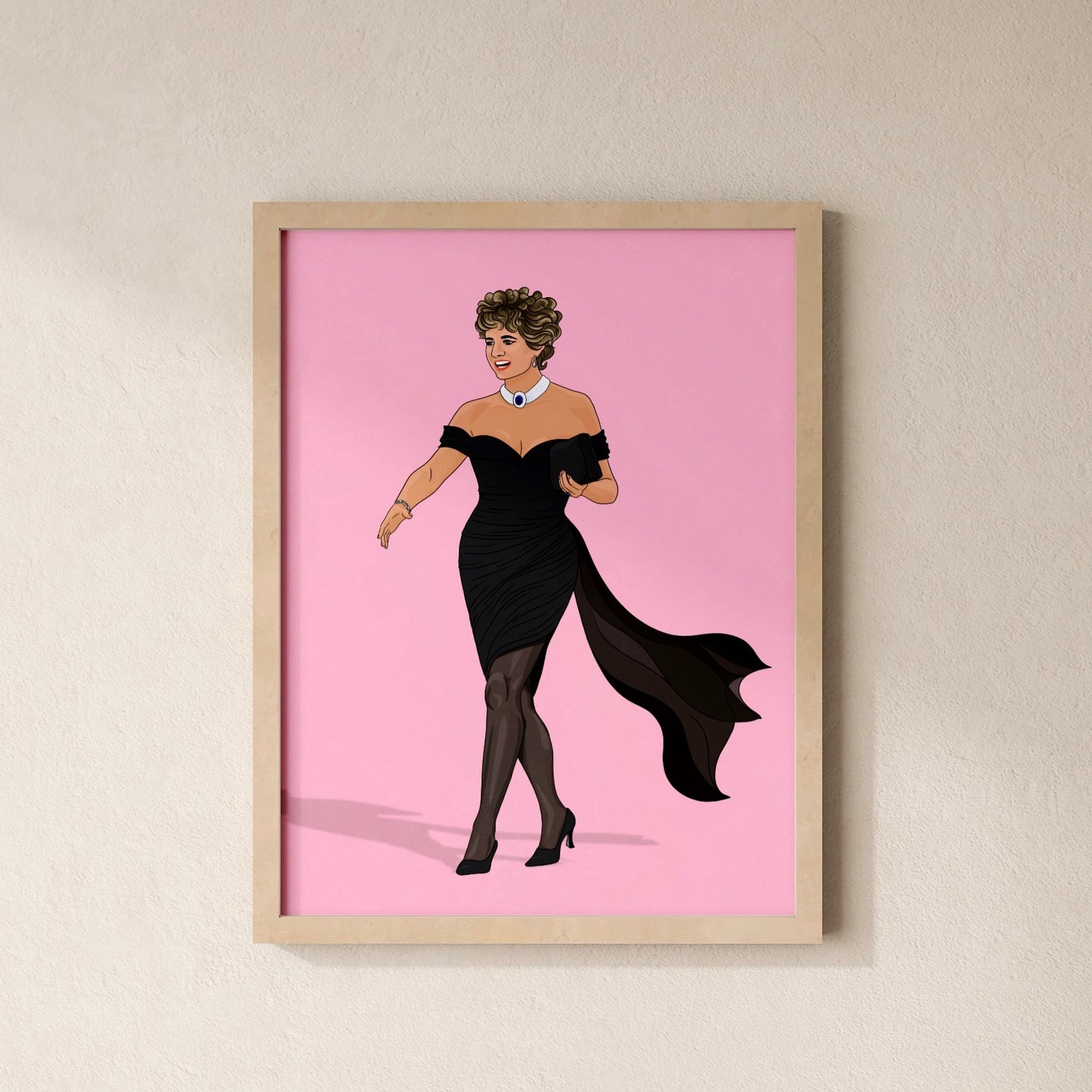 Diana Revenge Dress Illustrated Print