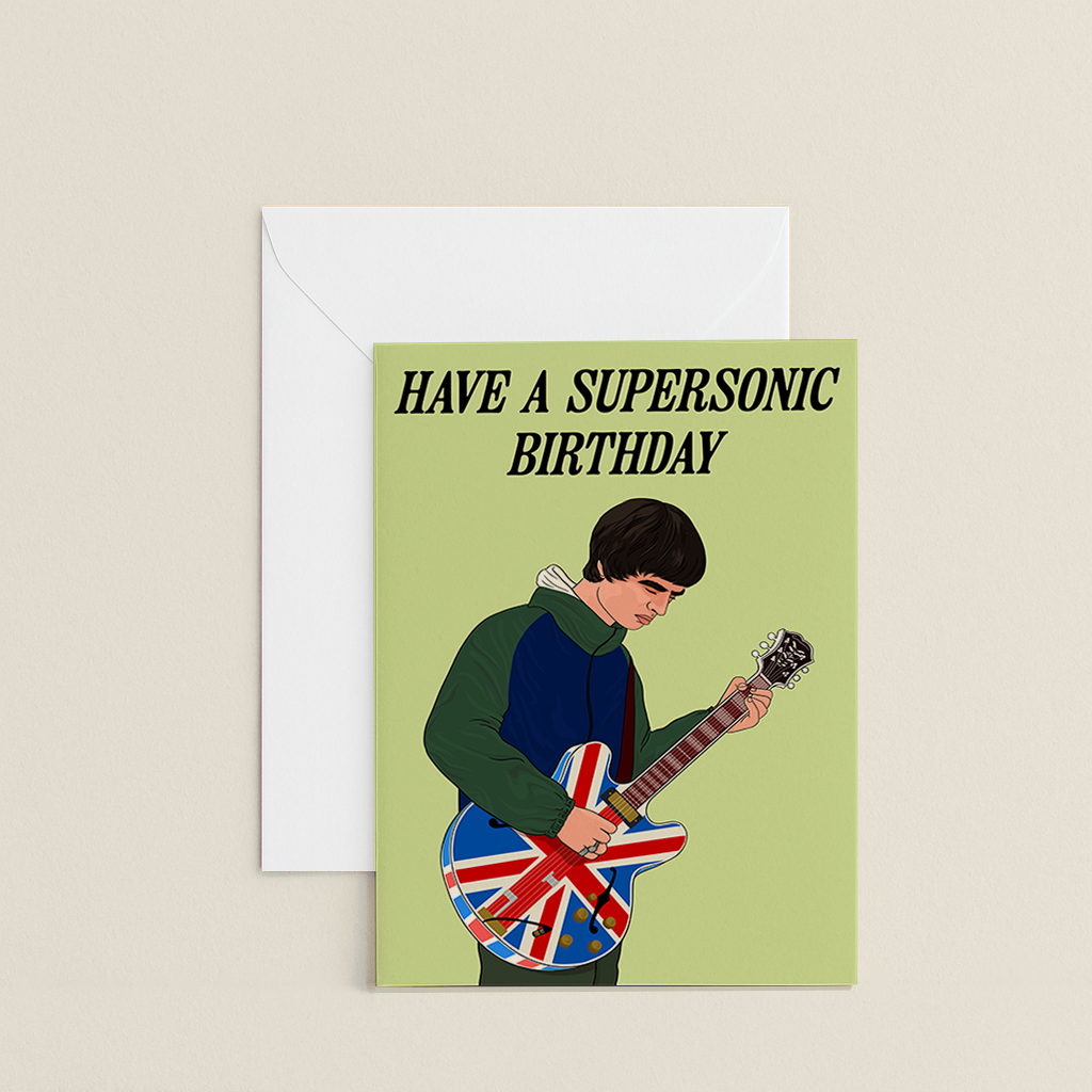 Oasis Supersonic Birthday Card
