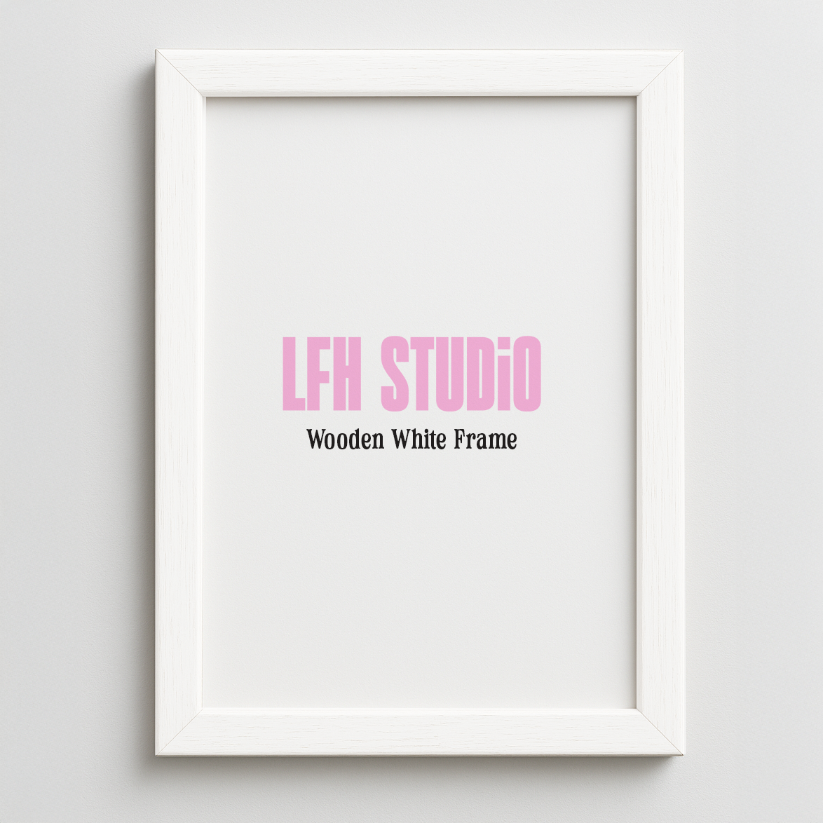 White Wooden Frame