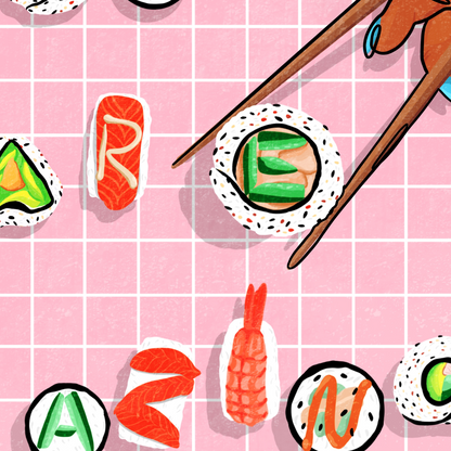 You Are Amazing Sushi Print