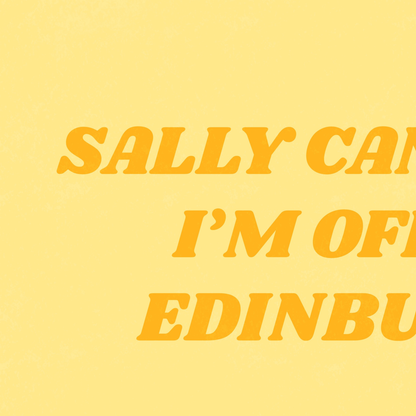 Yellow Customisable Worldwide Sally Can Wait Oasis Print