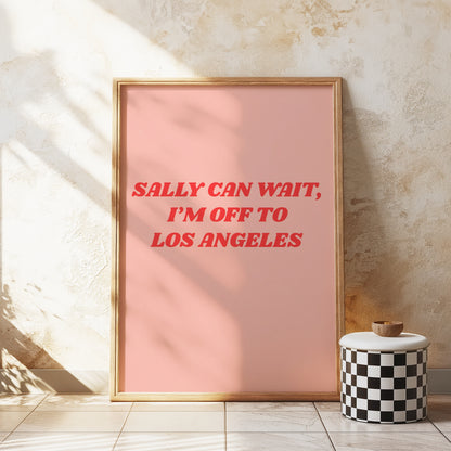 Pink Customisable Worldwide Sally Can Wait Oasis Print