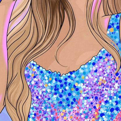 Taylor Swift Original Lover Illustrated Print