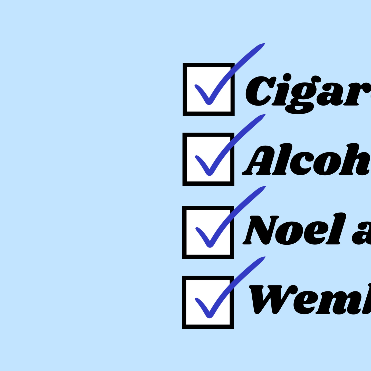 Blue Customisable Cigarettes and Alcohol Worldwide Location Oasis Print