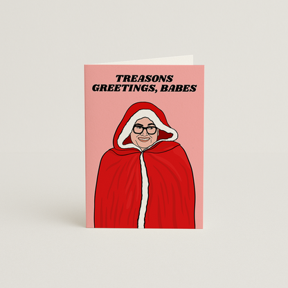 Alan Carr Traitors Christmas Card
