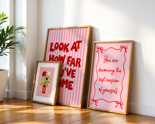 Best Version of Yourself Typography Art Print