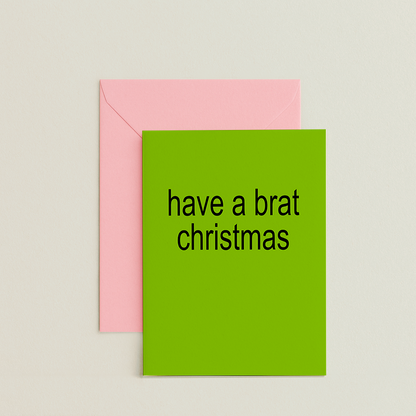 Brat Christmas Card