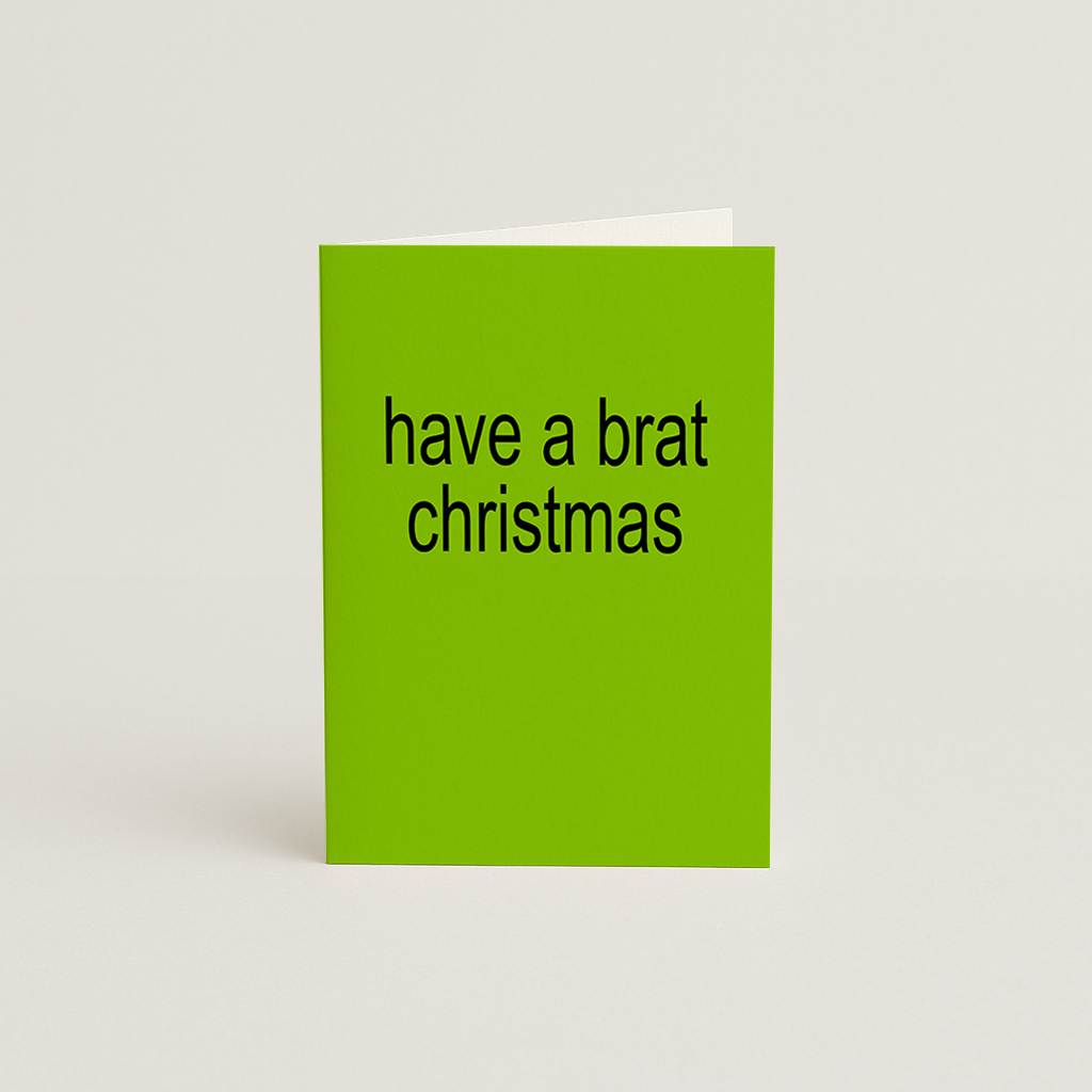 Brat Christmas Card