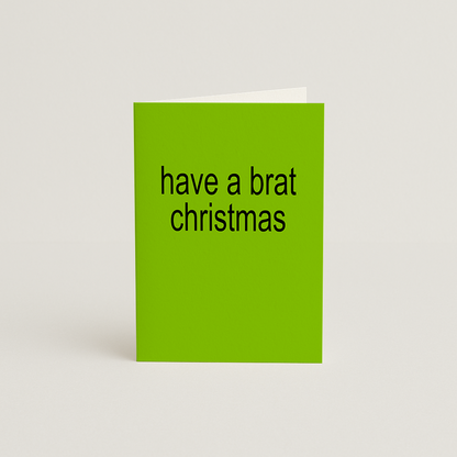 Brat Christmas Card