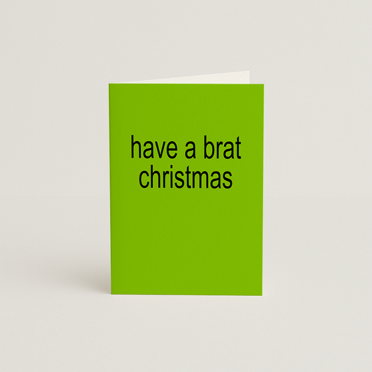 Brat Christmas Card