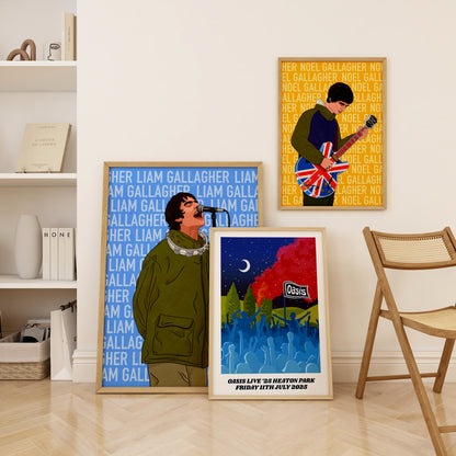 Noel Gallagher Oasis Print