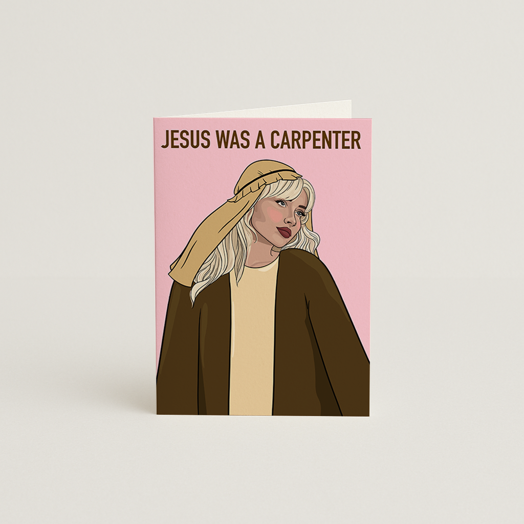 Jesus Was A Carpenter Christmas Card