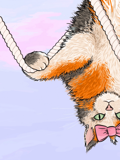 Feminine Intuition Olivia Rodrigo Cat Illustrated Print