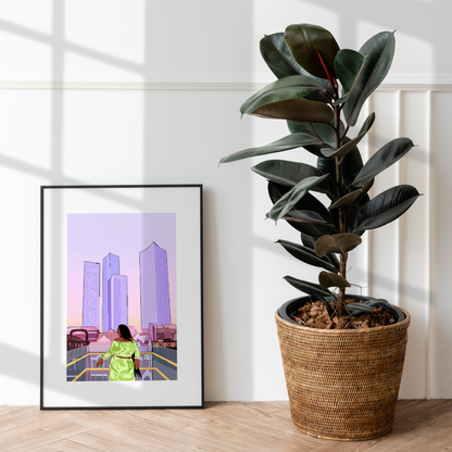 Deansgate Sunset Print