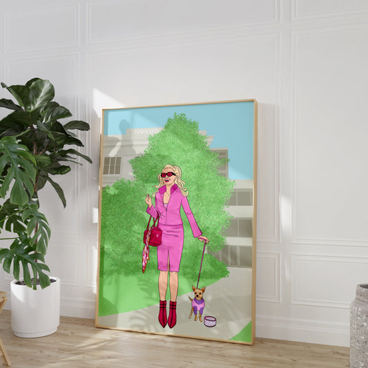 Elle Woods Illustrated Print