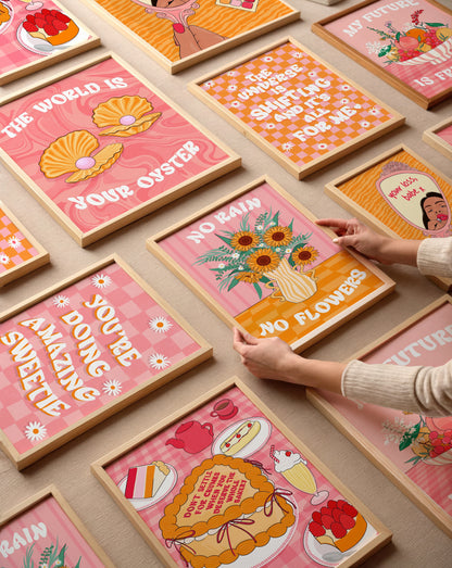 Don't Settle For Crumbs Illustrated Art Print