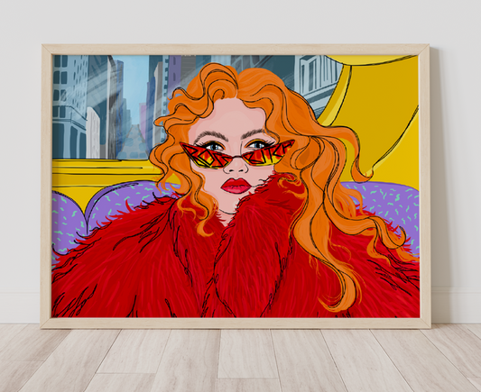Glamour Bus Print