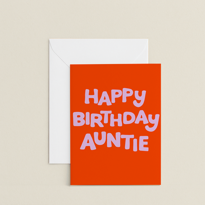 Happy Birthday Auntie Card