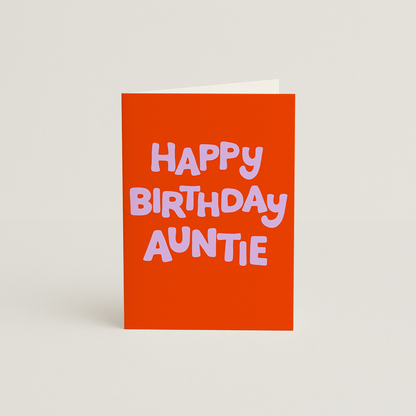Happy Birthday Auntie Card