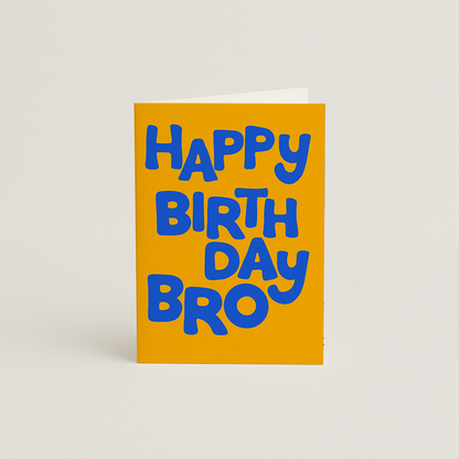 Happy Birthday Bro Card