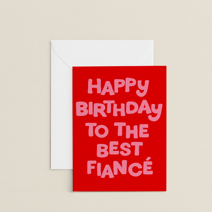 Happy Birthday Fiancé Card