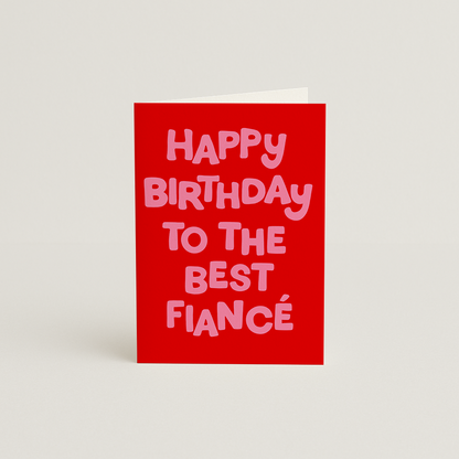 Happy Birthday Fiancé Card