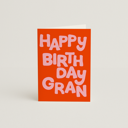 Happy Birthday Gran Card