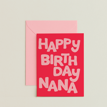 Happy Birthday Nana Card