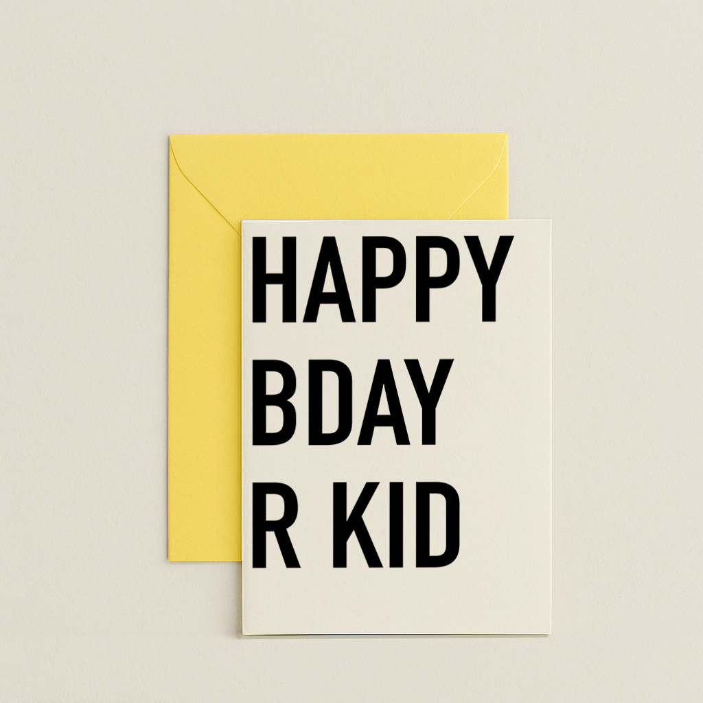 Norther R Kid Birthday Card