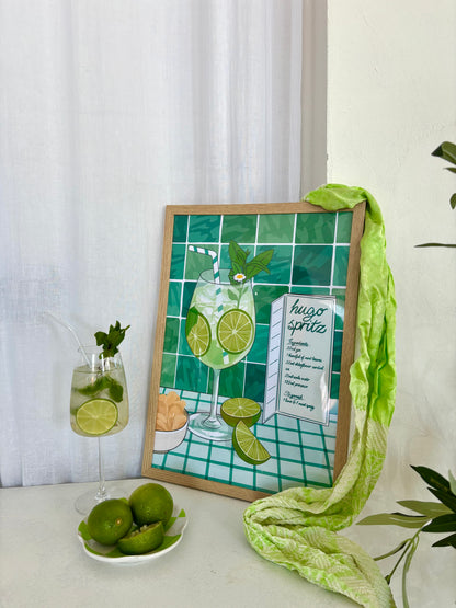 Hugo Spritz Illustrated Art Print