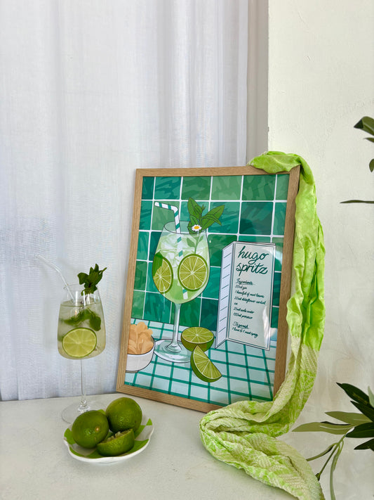 Hugo Spritz Illustrated Art Print