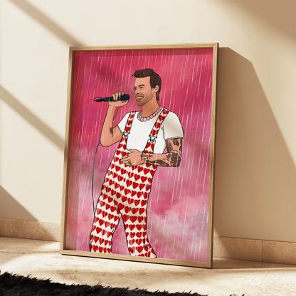 Harry Styles Love On Tour Illustrated Print