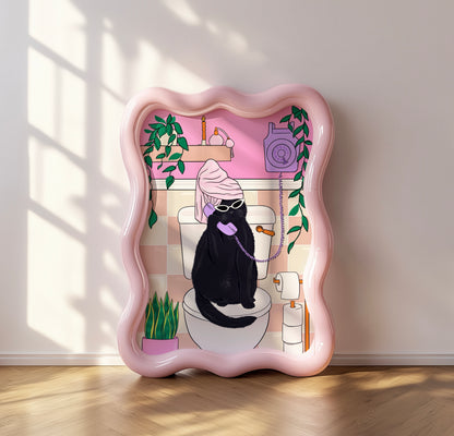 Pamper Puss Illustrated Print