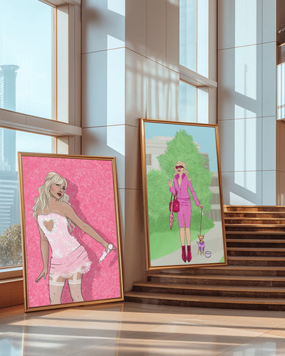 Elle Woods Illustrated Print